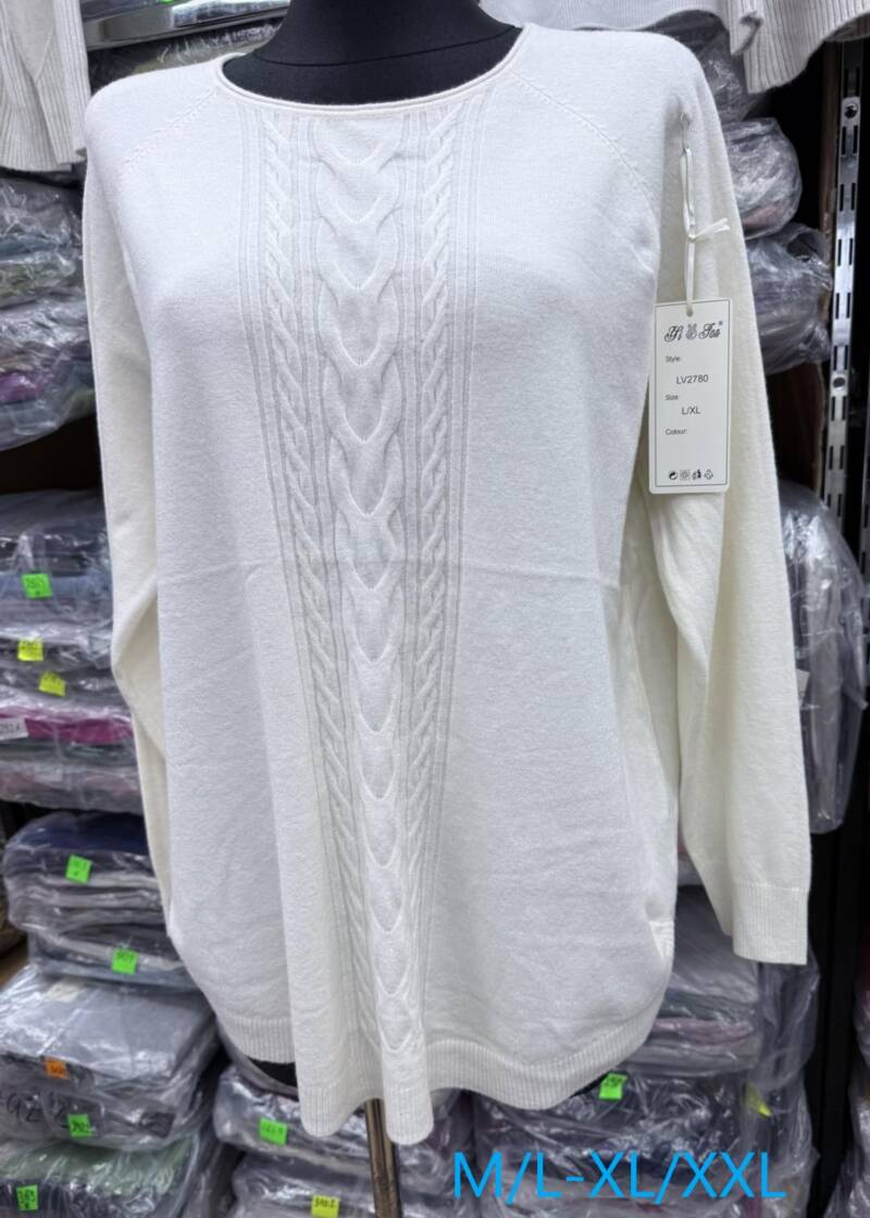 Swetry damskie Roz M/L-XL/2XL. Mix kolor. Paczka 8 szt